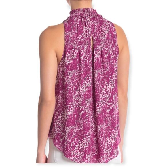 NWT Ramy Brook Kyrie Mock Neck Blouse (BIN P) - Picture 2 of 11